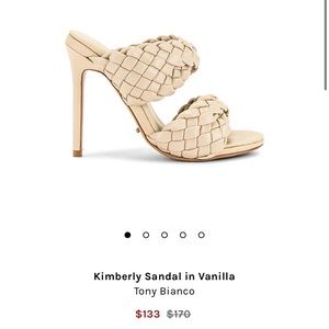 Tony Bianco - Kimberly Sandal in Vanilla, size 10